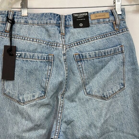 Blank NYC the Cooper long Slim Straight leg button fly jeans size 25 NWT - Picture 6 of 13